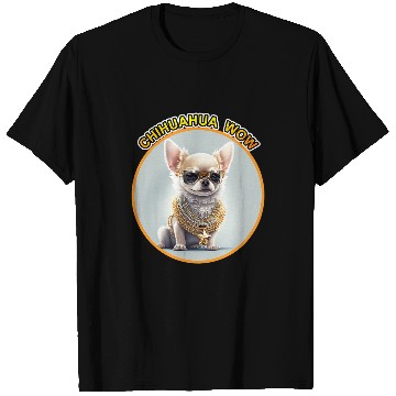 Discover CHIHUAHUA WoW Pet Design Bling Dogs T-Shirts