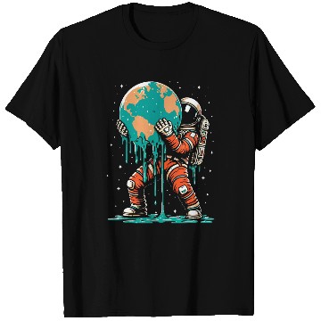 Discover Astronaut Earth Space Earth Day Awareness T-Shirts
