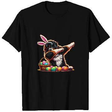 Discover Dabbings Easter Bunny Landseer Newfoundland Dog T-Shirts