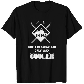 Discover Skiing Ski Funny Skiing Father Ski Dad T-Shirts