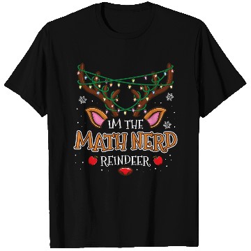 Discover Im The Math Nerd Reindeer Christmas T-Shirts