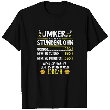Discover Beekeeper Hourly Beekeeper Zeidler Beekeeping Profession T-Shirts