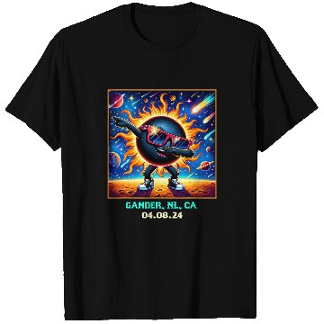 Discover Dabbings Total Solar Eclipse Gander Newfoundland Canada 1 T-Shirts