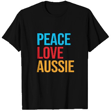 Discover Australian Shepherd Aussie Peace Love Aussie T-Shirts