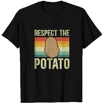 Discover Respect The Potato Lover Root Vegetable Vegetarian T-Shirts