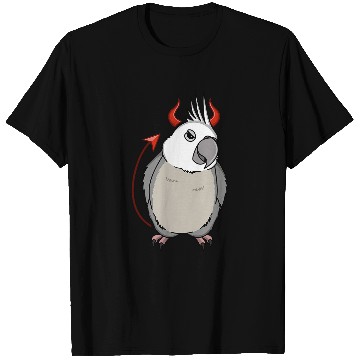 Discover Scary Devil Costume Parrot I Whitefaced Grey Cockatiel T-Shirts
