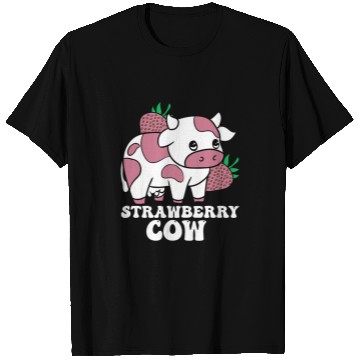 Discover Cow Lover Kawaii Strawberry Cow crazys Cow Lady Farm Animal Lover T-Shirts