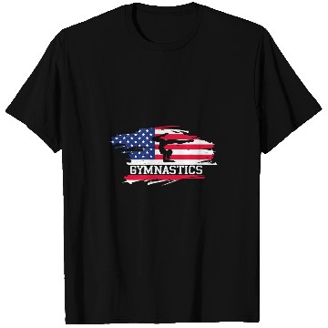 Discover Distressed Gymnastic Flag Gymnast Handstand Novelty T-Shirts
