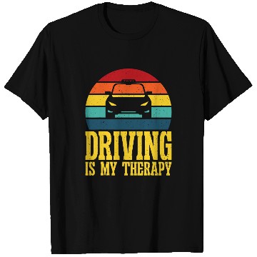 Discover Driving is my Therapy Taxi Driver T-Shirts