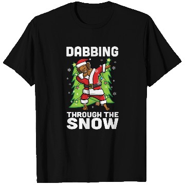 Discover Dabbings Through The Snow Rhodesian Ridgeback Christmas Dog T-Shirts