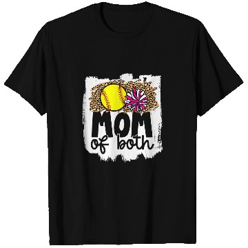 Discover Cheer Softball Mom of Both Softball and Cheer Mother T-Shirts