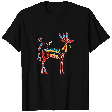 Discover Deer in Native American Pacific Northwest Coast Style T-Shirts