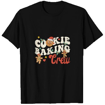 Discover Cookie Baking Crew Funny Holiday Baker Groovy Retro Cute T-Shirts