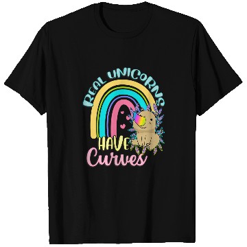 Discover Real Unicorns Have Curves Cute Rhinoceros Lovers T-Shirts