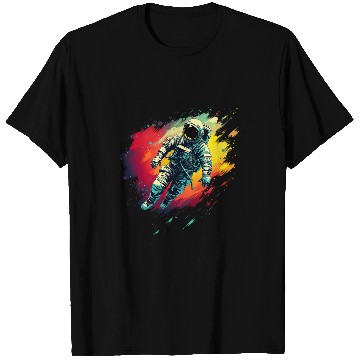 Discover astronaut floating in space Galactic spaceman Idea Creative 2 T-Shirts