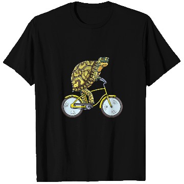 Discover Eastern Box Turtle On Bike Cycling T-Shirts