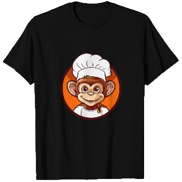 Discover Chef Monkey 2Cute Monkey In A Chefs Hat Monkey Chef 22 T-Shirts