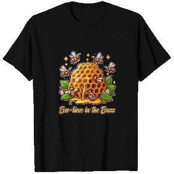 Discover Beelieve in the Buzz Sweet Wisdom Beekeeping T-Shirts