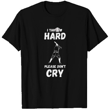 Discover I Throw Hard Baseball Pitcher Baseball Player Batting T-Shirts