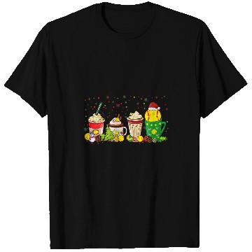 Discover Christmas Coffee Softball Baseball Game Day Coffee Drink T-Shirts