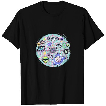 Discover Pastel Goth Eyes Spiderweb Cute Creepy Eye Gothic Spider T-Shirts
