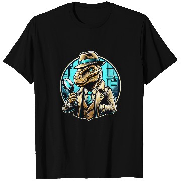Discover Dino Detective Private Investigator T-Shirts