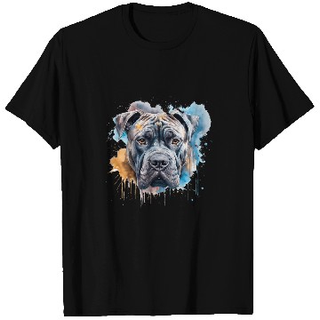Discover Colorful Cane Corso watercolor art 7 T-Shirts