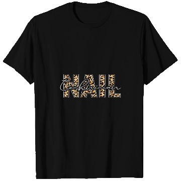 Discover Funny Nail Technician Leopard Print Manicurist T-Shirts