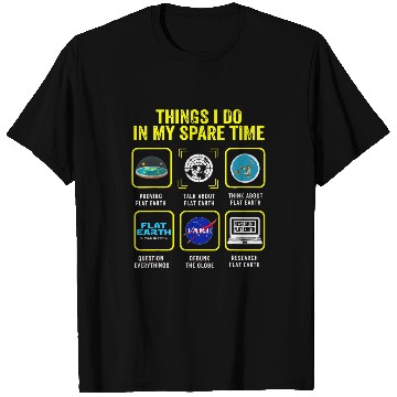 Discover Flat Earth Firmament Model with dome Art Map Gleason Proof T-Shirts