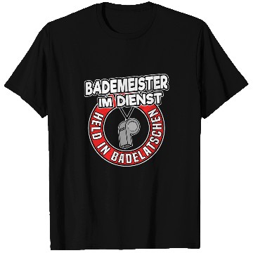 Discover Held in Bath Slippers Lifeguard Funny Bath Master T-Shirts