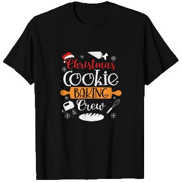Discover Christmas Cookie Baking Crew Baker Pastry Chef Kids Xmas T-Shirts