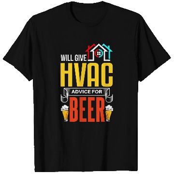 Discover HVAC Tech Funny Beer Lover Joke HVAC Mechanic T-Shirts