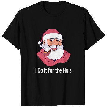 Discover I Do It For The Hos Funny Evil Santa Claus Christmas T-Shirts