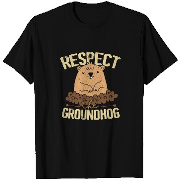 Discover Respect The Groundhog 2Funny Woodchuck T-Shirts