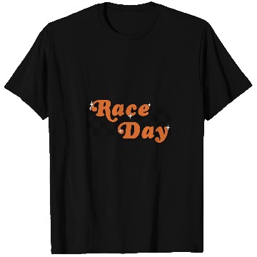 Discover Race Day Checkered Flag Racing Driver Cheer Mama T-Shirts