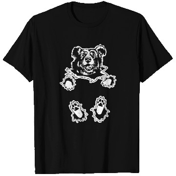 Discover Border collie dog ripped in artwork graphic T-Shirts
