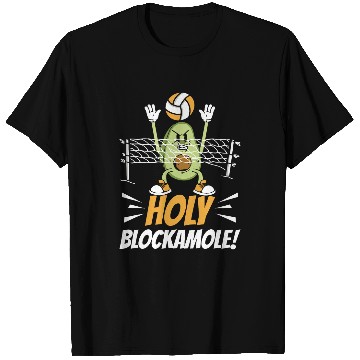 Discover Holy Blockamole Volleyball Lover Avocado Player Funny T-Shirts