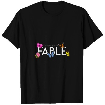 Discover Impossible is a    Fable Hibiscus and Butterfly T-Shirts