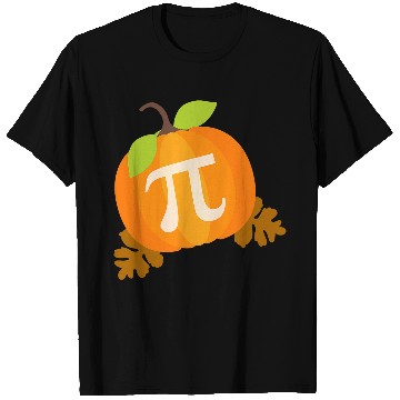 Discover Funny Fall Autumn Math Teacher Pumpkin Pi Pie Halloween T-Shirts