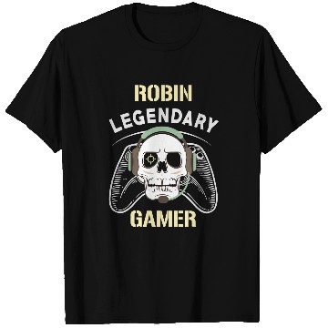 Discover Robin Name Gift 2Personalized Legendary Gamer T-Shirts