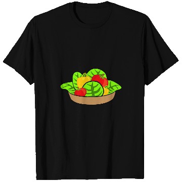 Discover Salad Lettuce Tomato Peppers T-Shirts