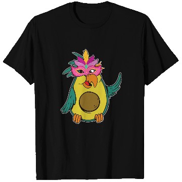 Discover Mardi Gras Avocado Bird Parrot T-Shirts
