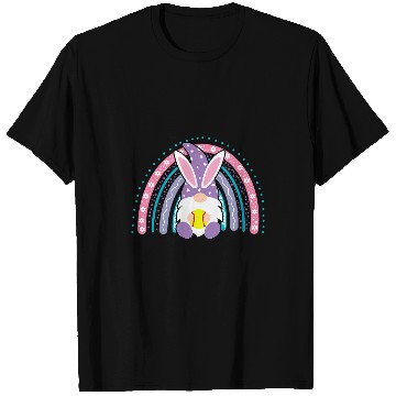 Discover Cute Rainbow Gnome Easter Bunny Gnome Hug Softball Team T-Shirts