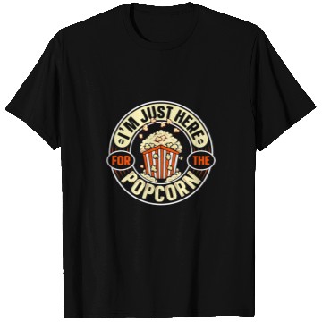 Discover Lacrosse Gift Im just here for the popcorn Design for a Popcorn Lover T-Shirts