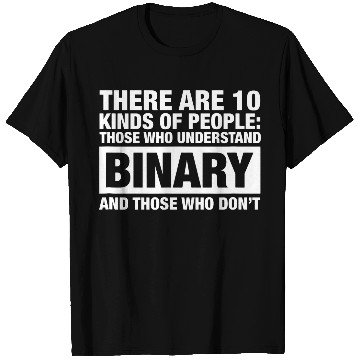 Discover Funny Binary Understanding Geek Interaction Computer Science T-Shirts