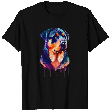Discover Dog Rottweiler Lover Rottie Portrait 2 T-Shirts