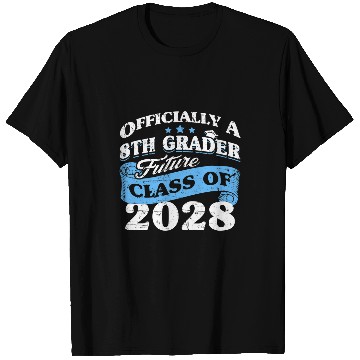Discover First Day Of 8th grade Class Of 2028 Officially A 8th Grader T-Shirts
