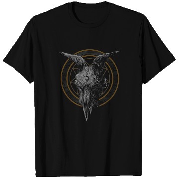 Discover BUll skull Dark Art Grunge Goth Gothic Girl Horror T-Shirts
