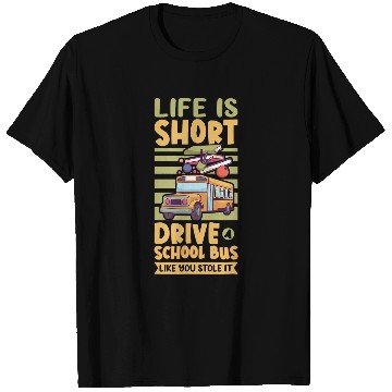 Discover Funny School Bus Driver Appreciation anniversary 2 T-Shirts