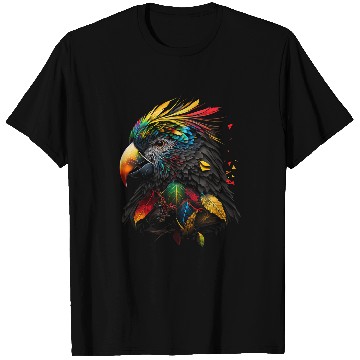 Discover Parrot Colourful Polygon Animal Print Art T-Shirts